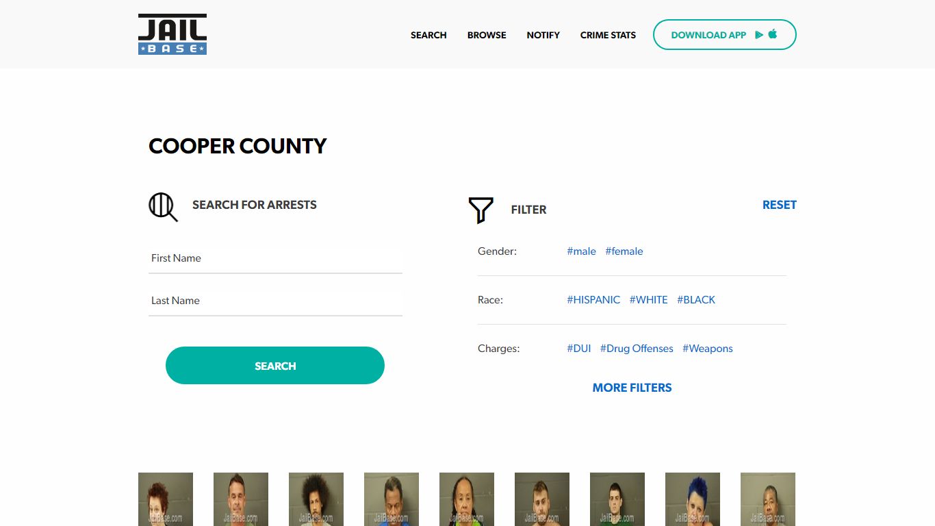 Cooper County Jail Inmate Search and Mugshots | JailBase